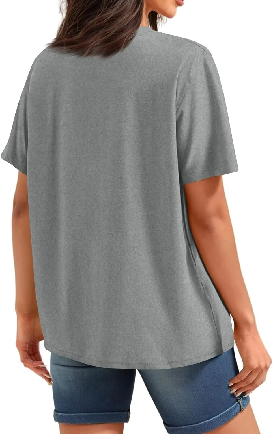 4Th of July Shirts Women Trendy 2025 Patriotic Floral Elf Short Sleeve Tshirts Causal Memorial Day Print Plain Shirts
