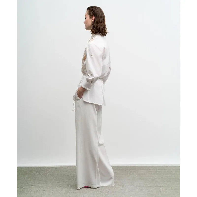 Access White Half Glitter Shirt