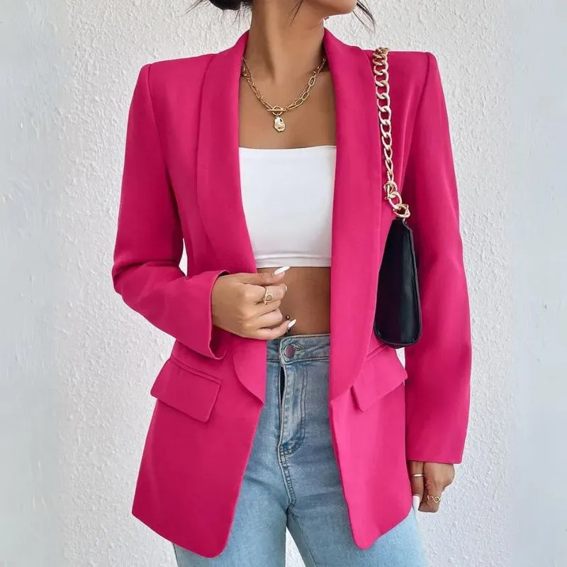 Blazer Feminino Alfaiataria Casual Longo