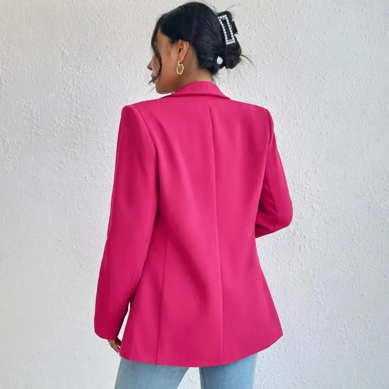 Blazer Feminino Alfaiataria Casual Longo