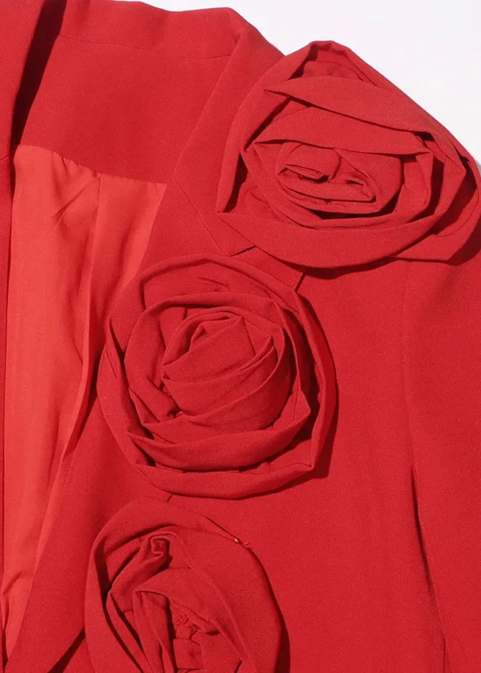 Borislava 3D Floral Decor Blazer
