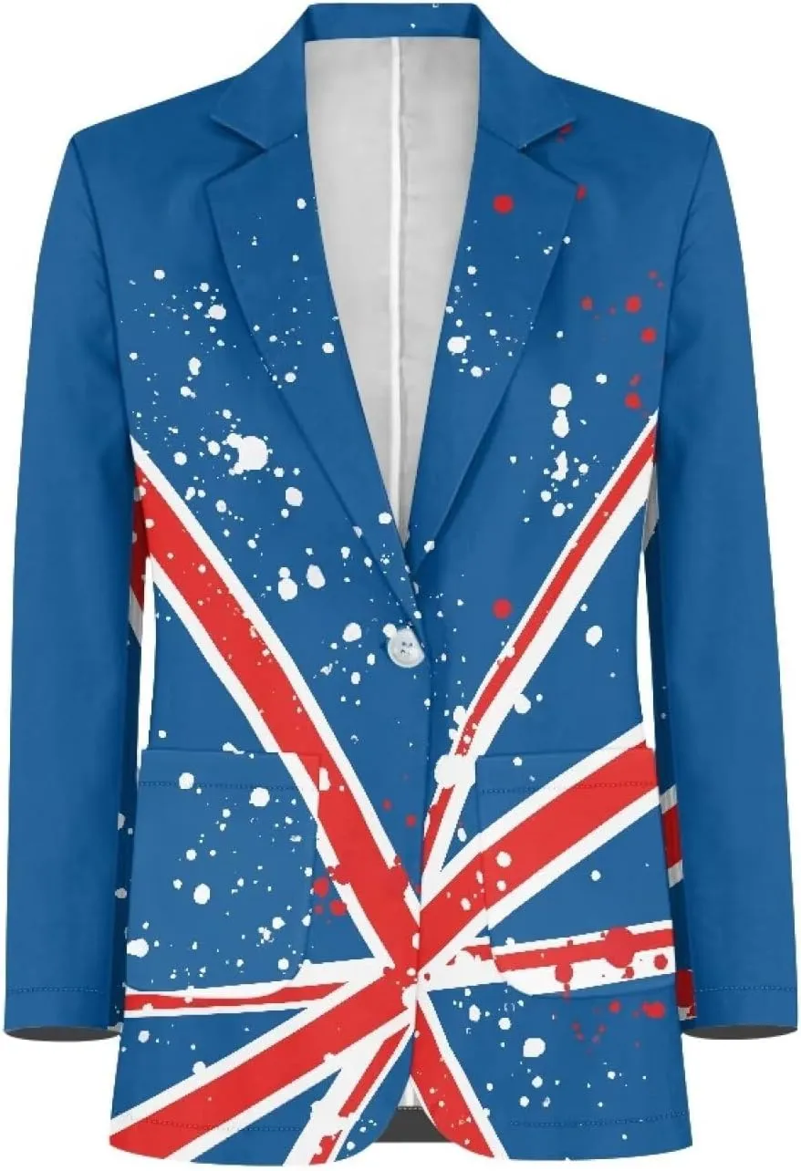 Casual Office Work Blazer for Mens Suit Jacket Blazer Prom Jacket Business Fit Long Sleeve Blazer