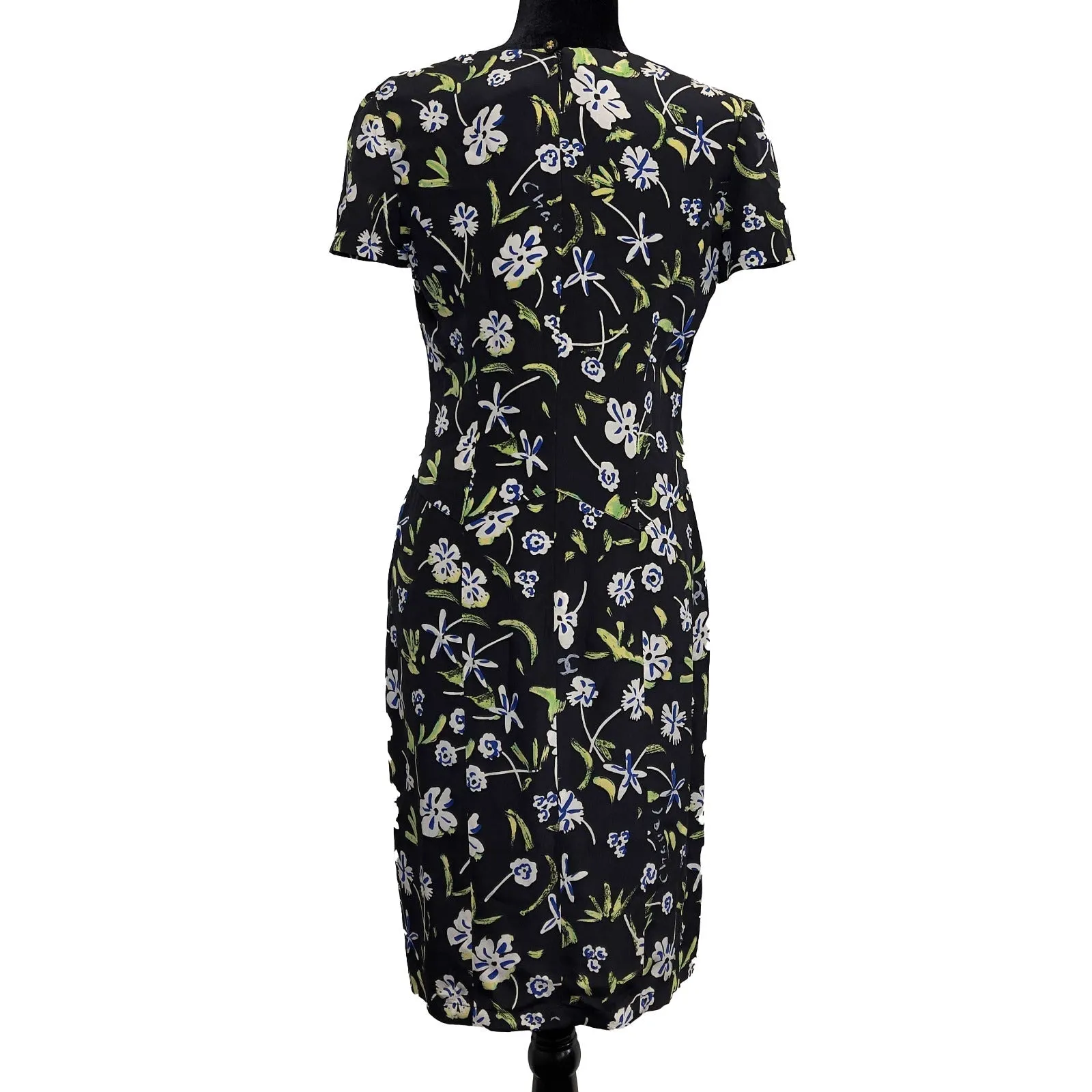Chanel - Vintage 97P Silk Floral Dress