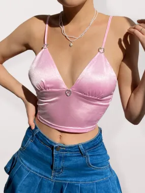 Charisma Women's Sexy Satin Silky Sexy Tank Top