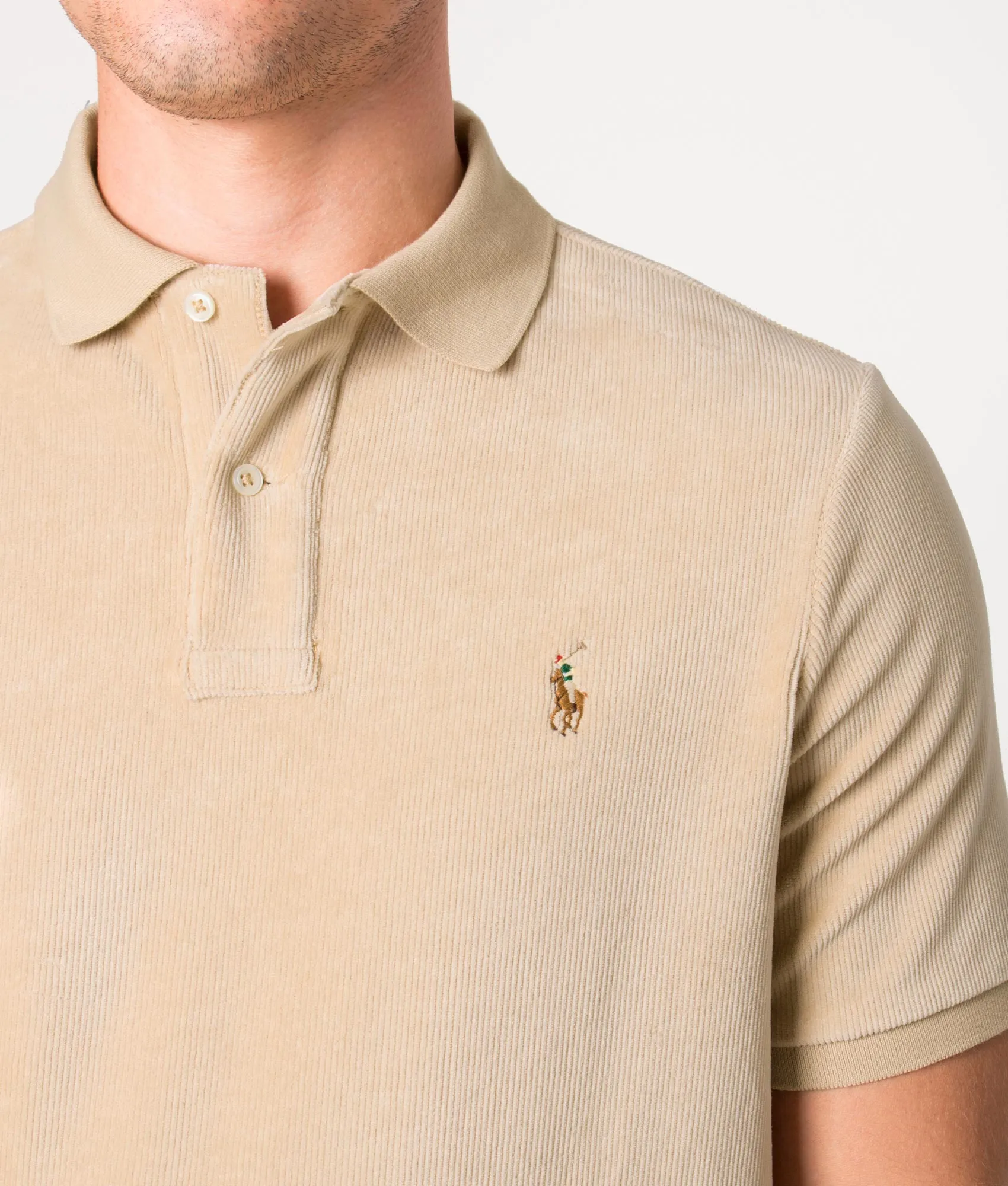 Classic Fit Corduroy Polo Shirt