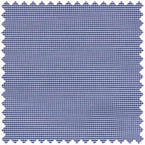 Fine Micro Check Soyella in Royal Blue