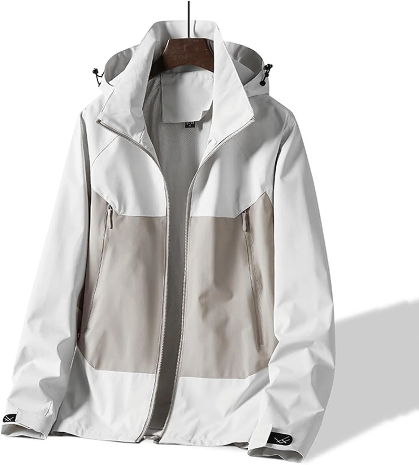 Finelylove Mens Rain Jacket Waterproof Snowboarding Softshell Windbreaker Hooded Ski Snow Coat Warm Fall Winter Coats