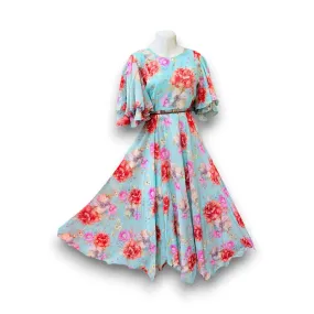 Floral Georget Print Womens Dress