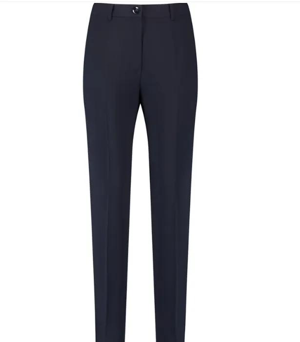 GERRY WEBER<BR>
Straight Fit Trousers<BR>
Black/Navy<BR>
