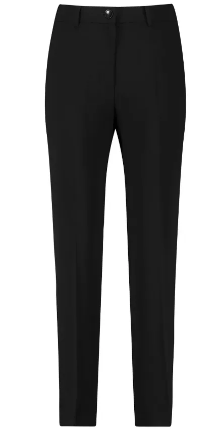 GERRY WEBER<BR>
Straight Fit Trousers<BR>
Black/Navy<BR>