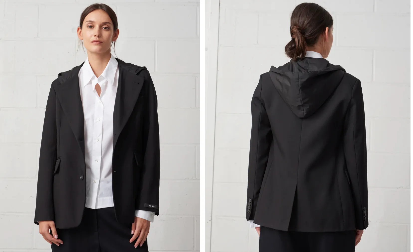 Hooded Blazer - Black