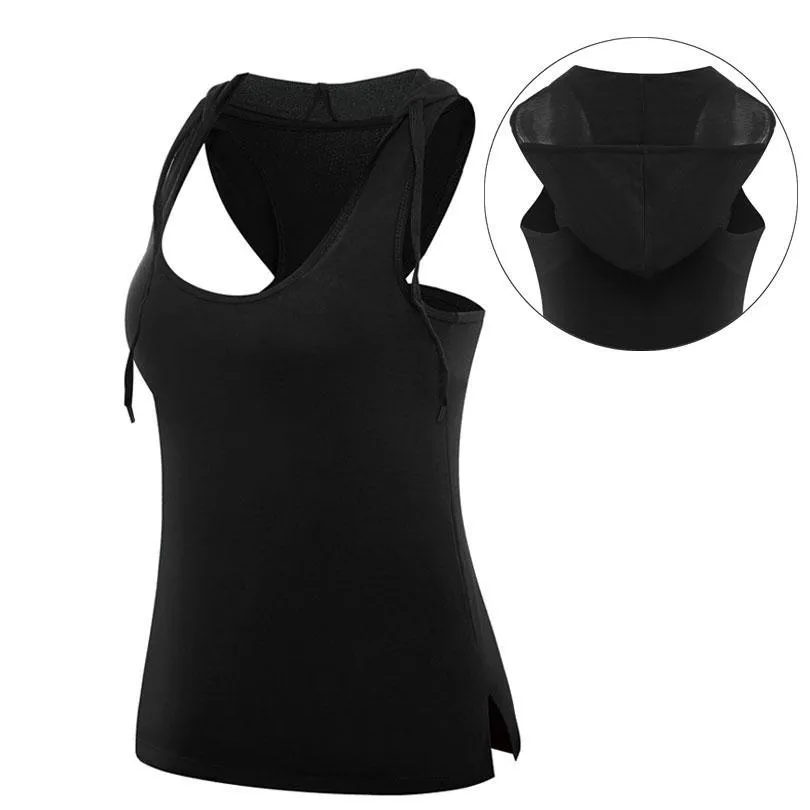 Hooded Sleeveless Quick Dry Shirt
