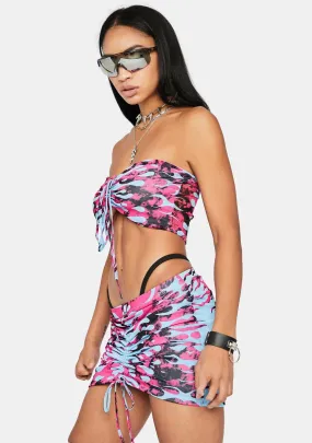 Hottie in Flames Skirt Set