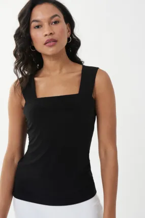 Joseph Ribkoff Square Neck Tank Style 143132 Black