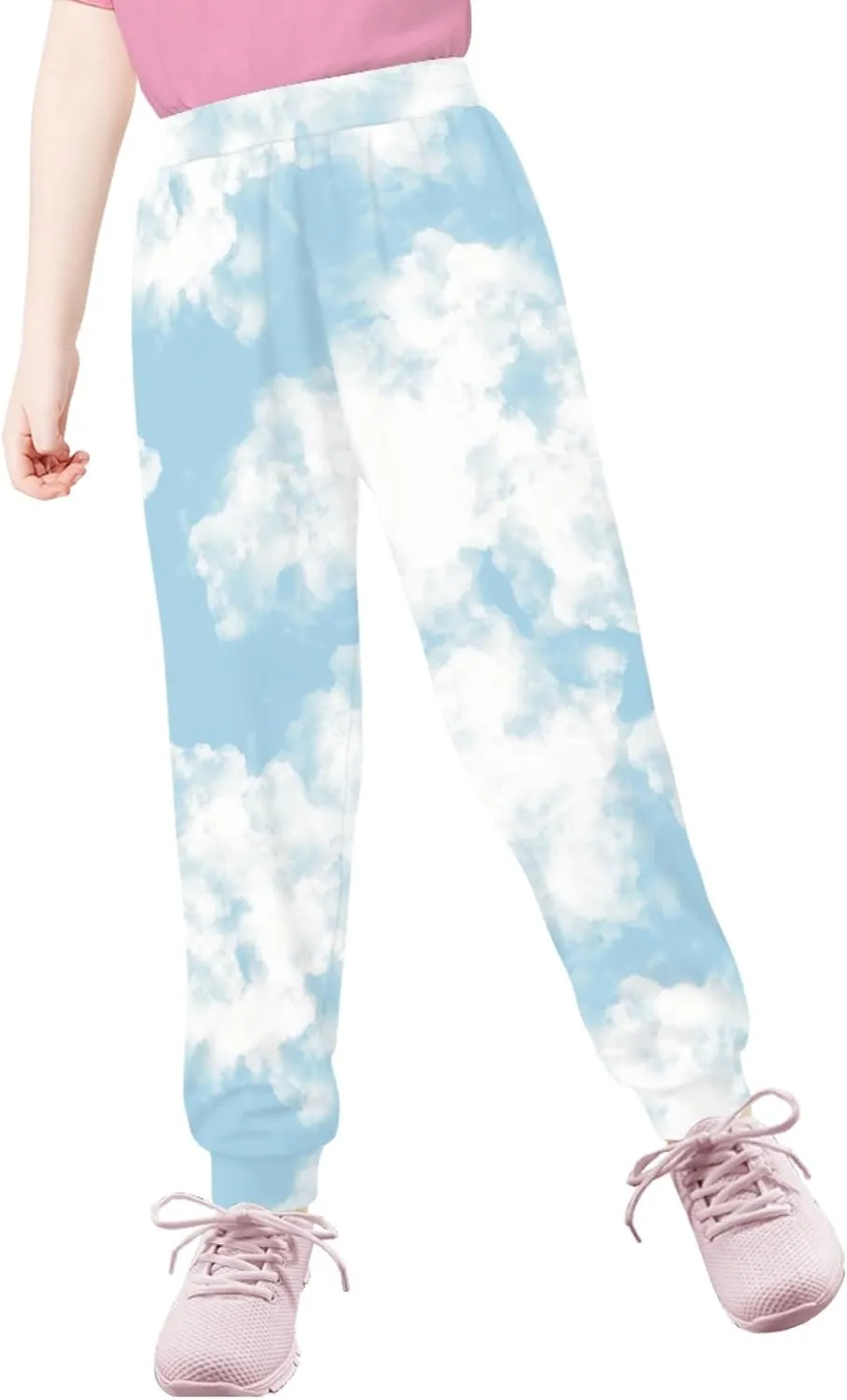 Kids Jogger Baggy Harem Sweatpants Tie Dye Athletic Joggers Yoga Trousers Beach Pants for Girls Boys 4-15 Years