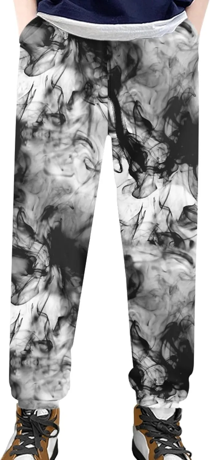 Kids Jogger Baggy Harem Sweatpants Tie Dye Athletic Joggers Yoga Trousers Beach Pants for Girls Boys 4-15 Years