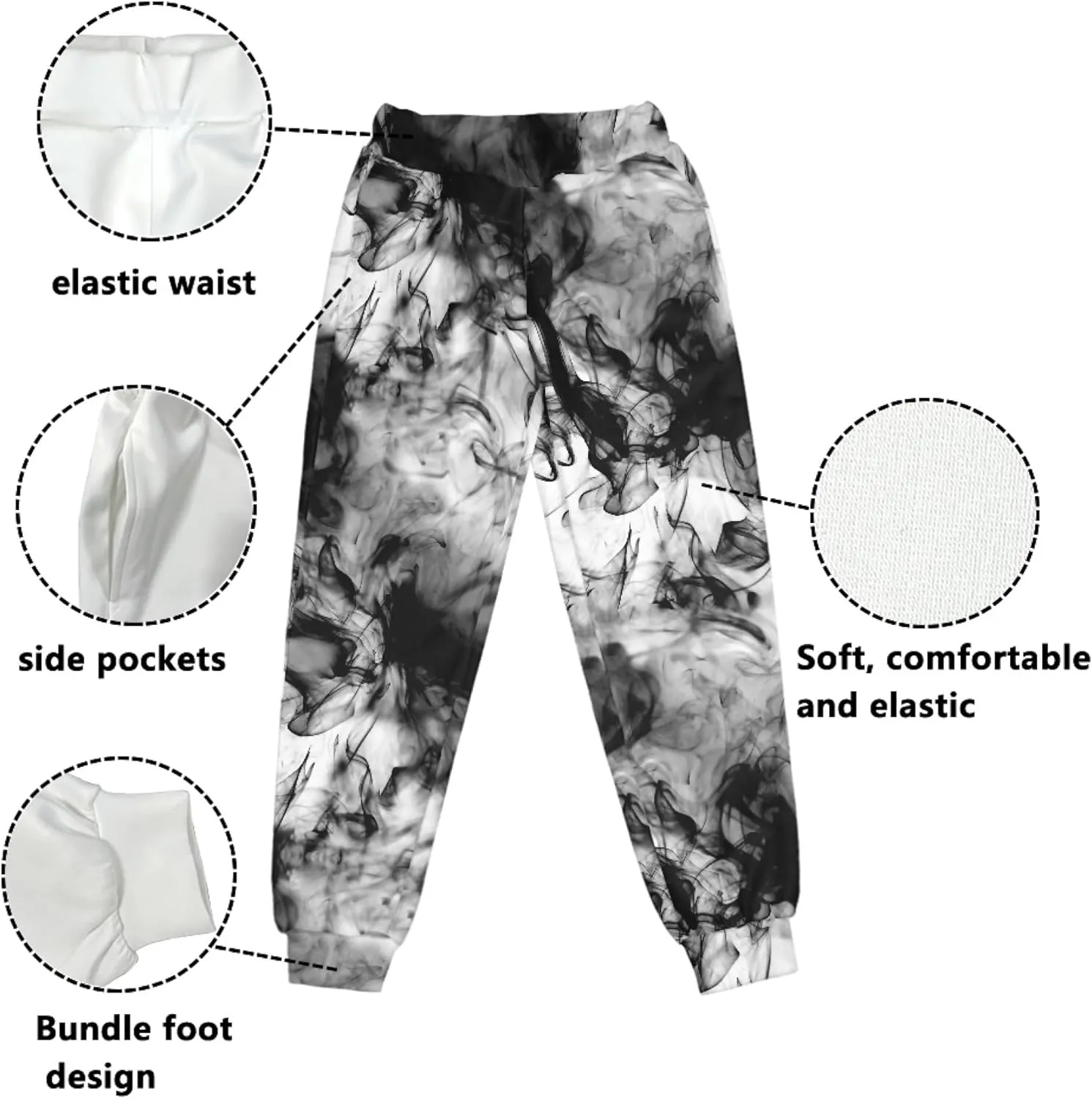 Kids Jogger Baggy Harem Sweatpants Tie Dye Athletic Joggers Yoga Trousers Beach Pants for Girls Boys 4-15 Years