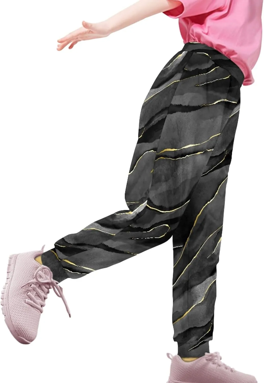 Kids Jogger Baggy Harem Sweatpants Tie Dye Athletic Joggers Yoga Trousers Beach Pants for Girls Boys 4-15 Years
