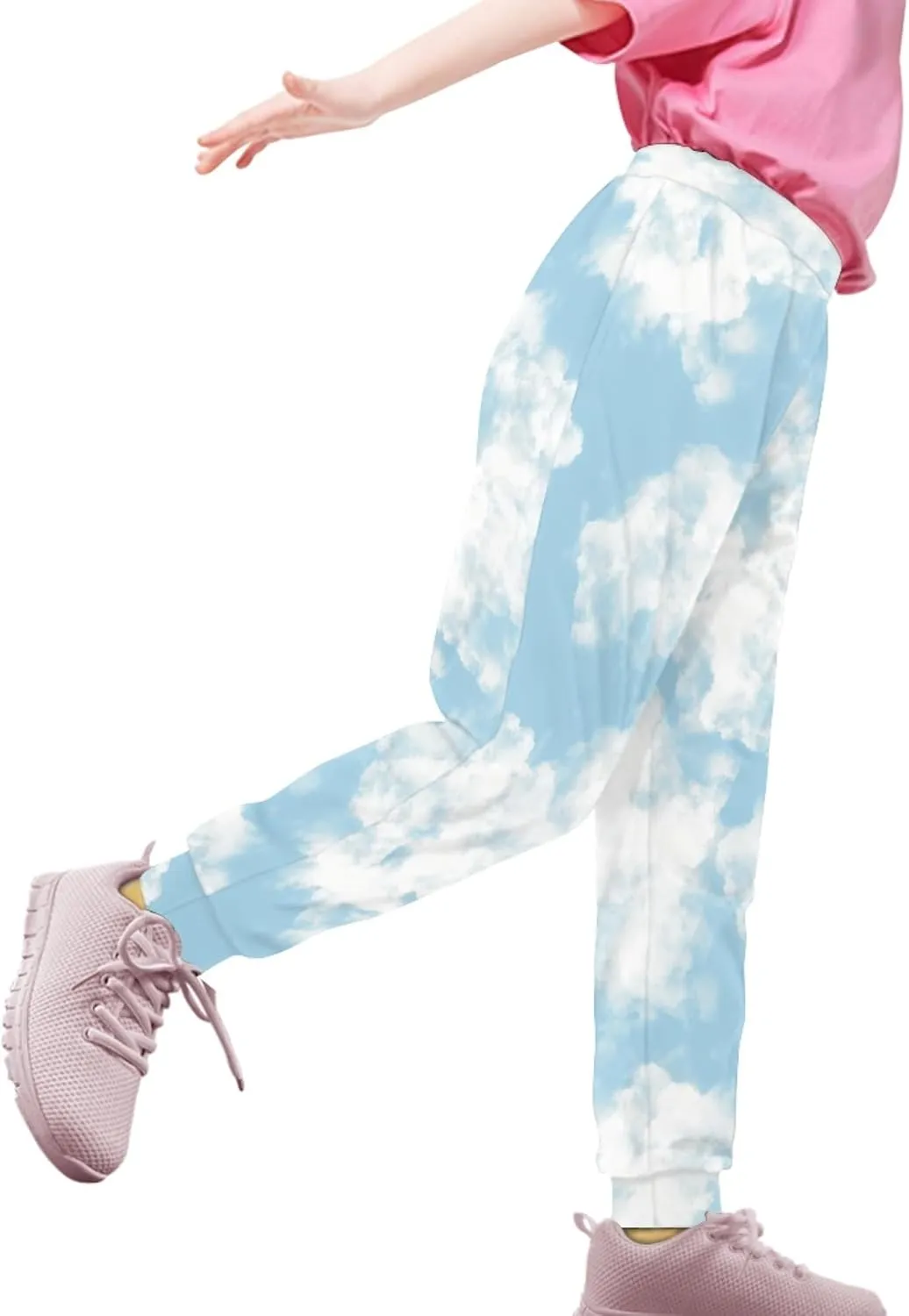 Kids Jogger Baggy Harem Sweatpants Tie Dye Athletic Joggers Yoga Trousers Beach Pants for Girls Boys 4-15 Years