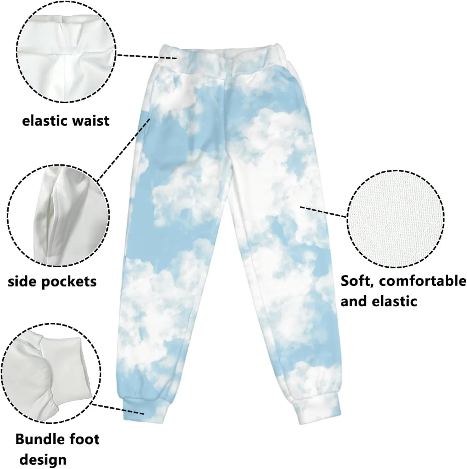 Kids Jogger Baggy Harem Sweatpants Tie Dye Athletic Joggers Yoga Trousers Beach Pants for Girls Boys 4-15 Years