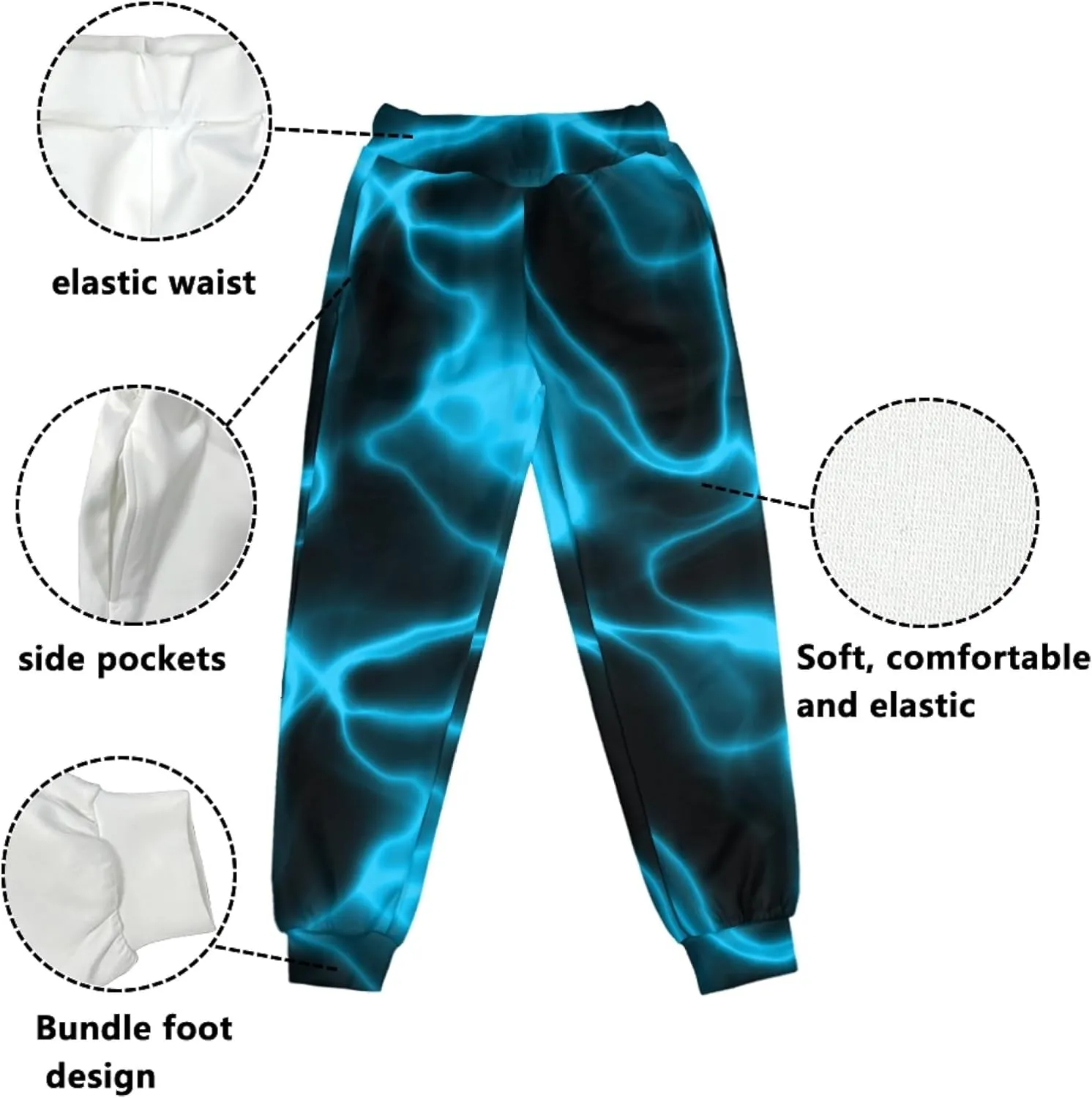 Kids Jogger Baggy Harem Sweatpants Tie Dye Athletic Joggers Yoga Trousers Beach Pants for Girls Boys 4-15 Years