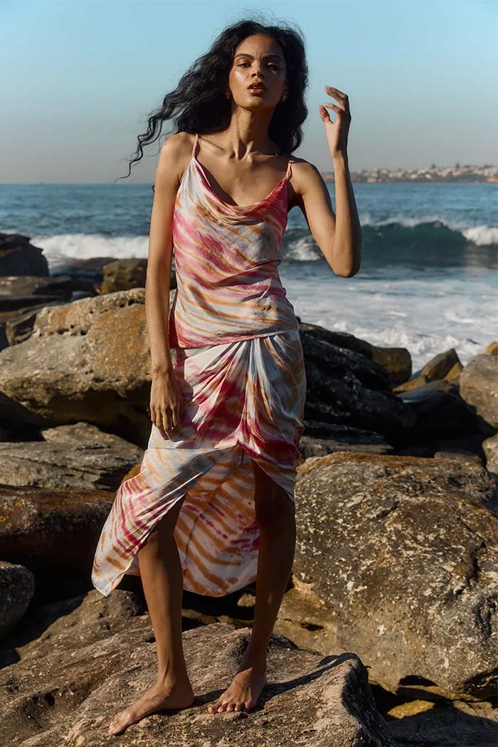 Kinsly Skirt // Blue Bahama