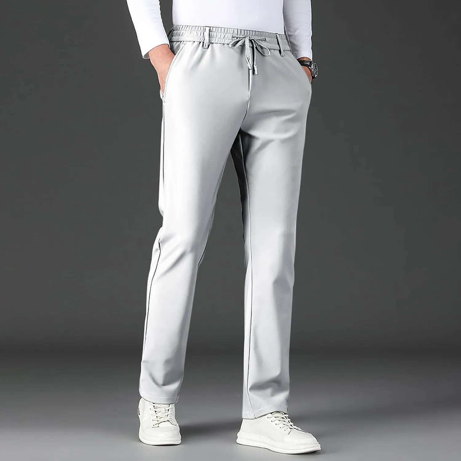 Maidenfit Mens Pants, StrideCool - Workout Athletic Golf Straight Fit Trouser Unisex Ultra Stretch Quick Drying Pants