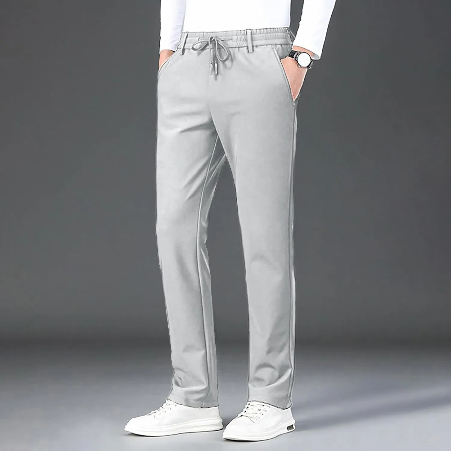 Maidenfit Mens Pants, StrideCool - Workout Athletic Golf Straight Fit Trouser Unisex Ultra Stretch Quick Drying Pants