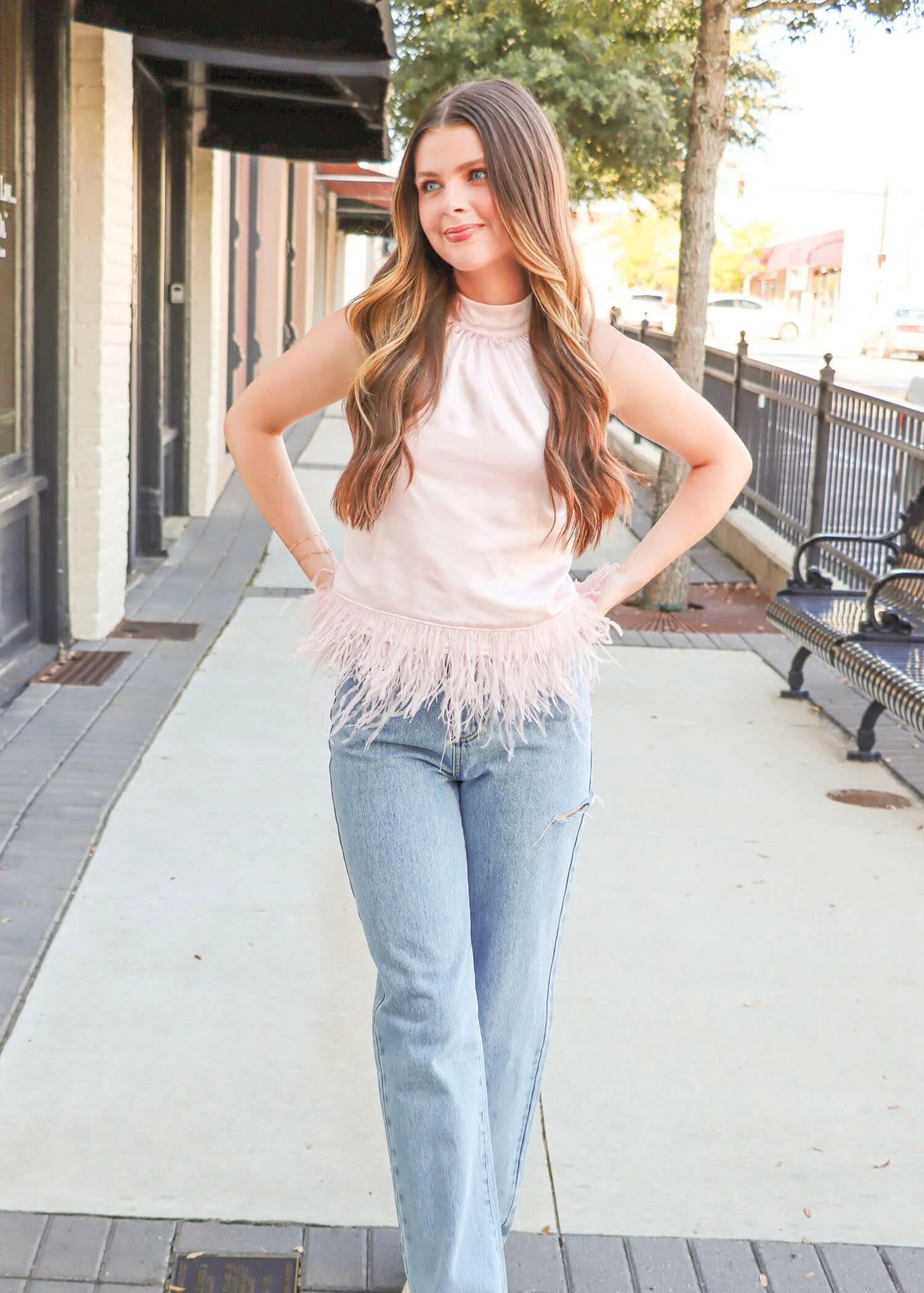 Make You Mine Halter Top - Pastel Pink