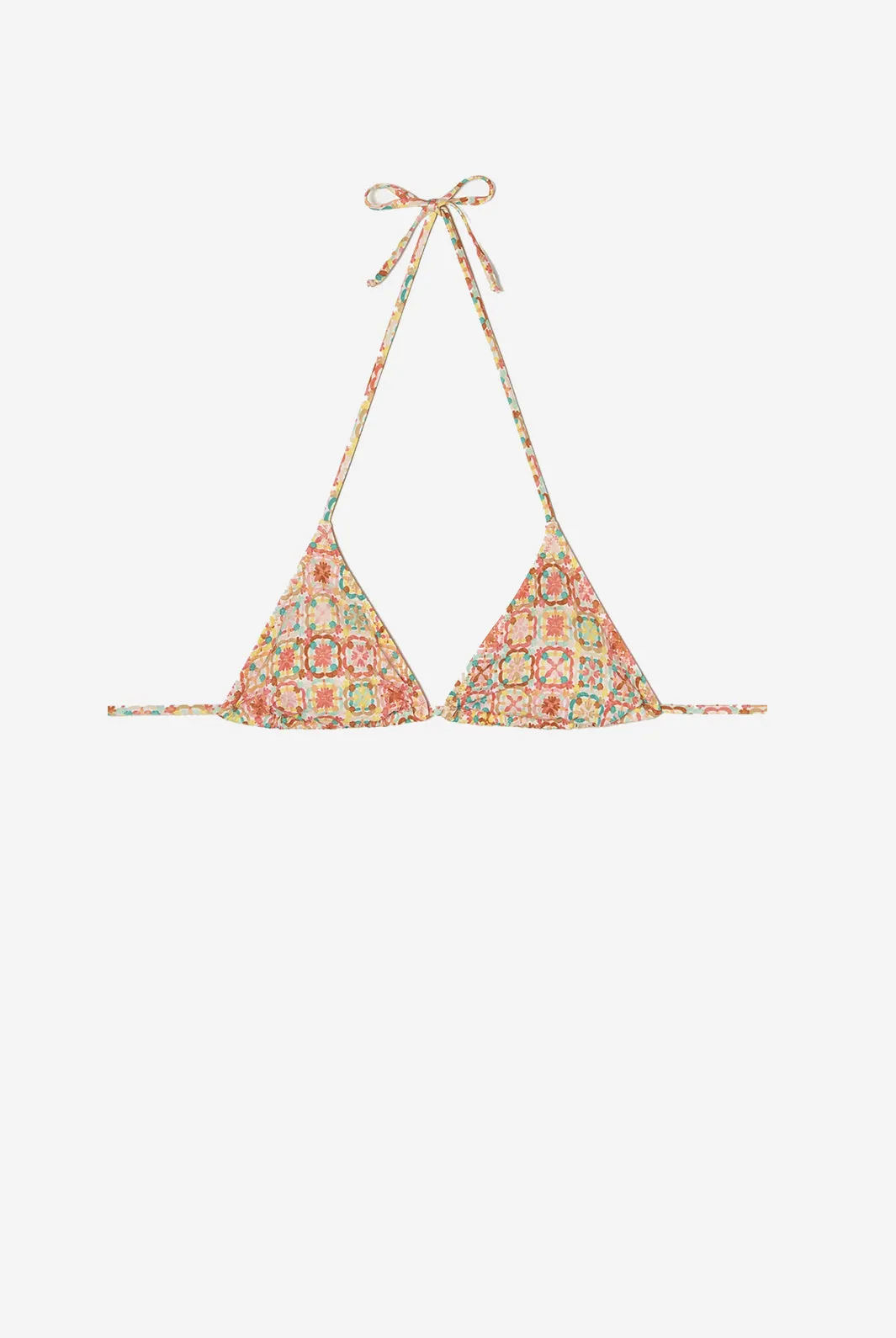MARINE TOP IN PRINTED STRETCH FABRIC