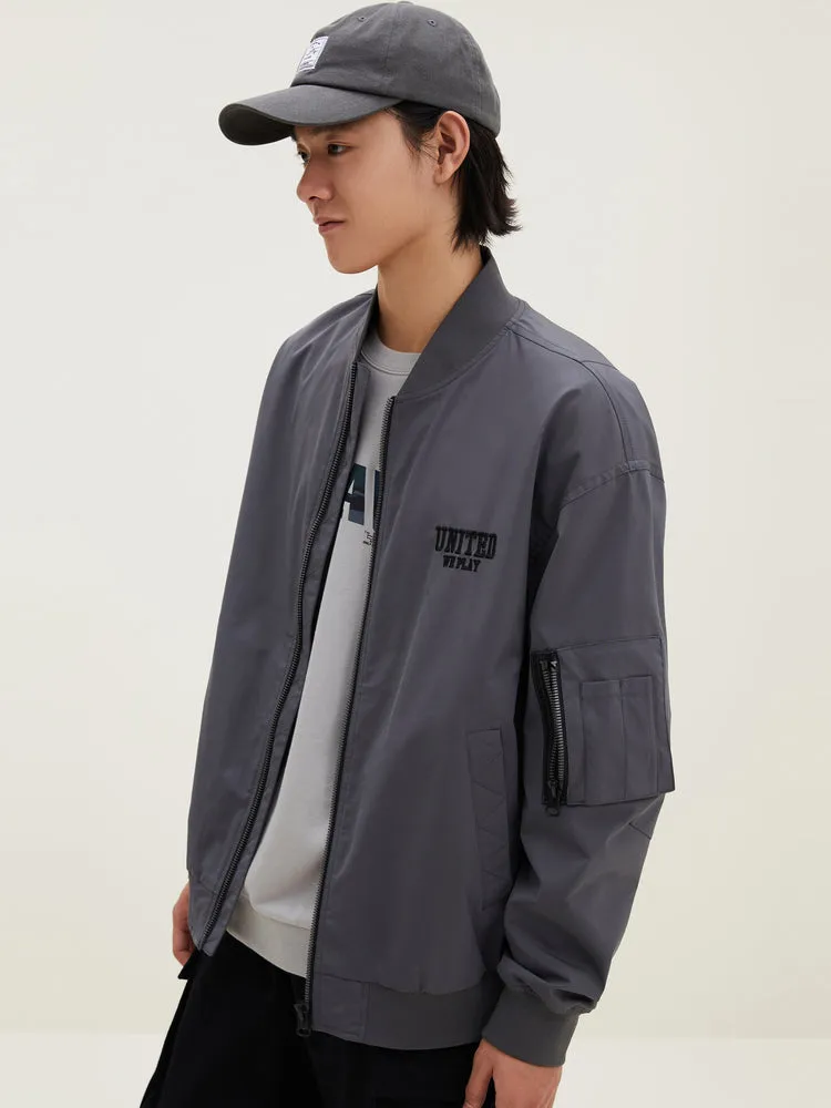 Men's Polyester Oxford Loose Chemical Fiber Jacket