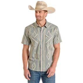 Men's Rock & Roll Short Sleeve Snap Shirt PMN3S06581