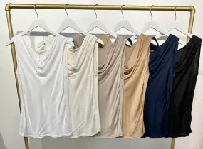 Milio Milano Silky Cowl Tank