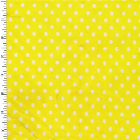 Mini Poco Dot Tricot White Yellow Printed Spandex
