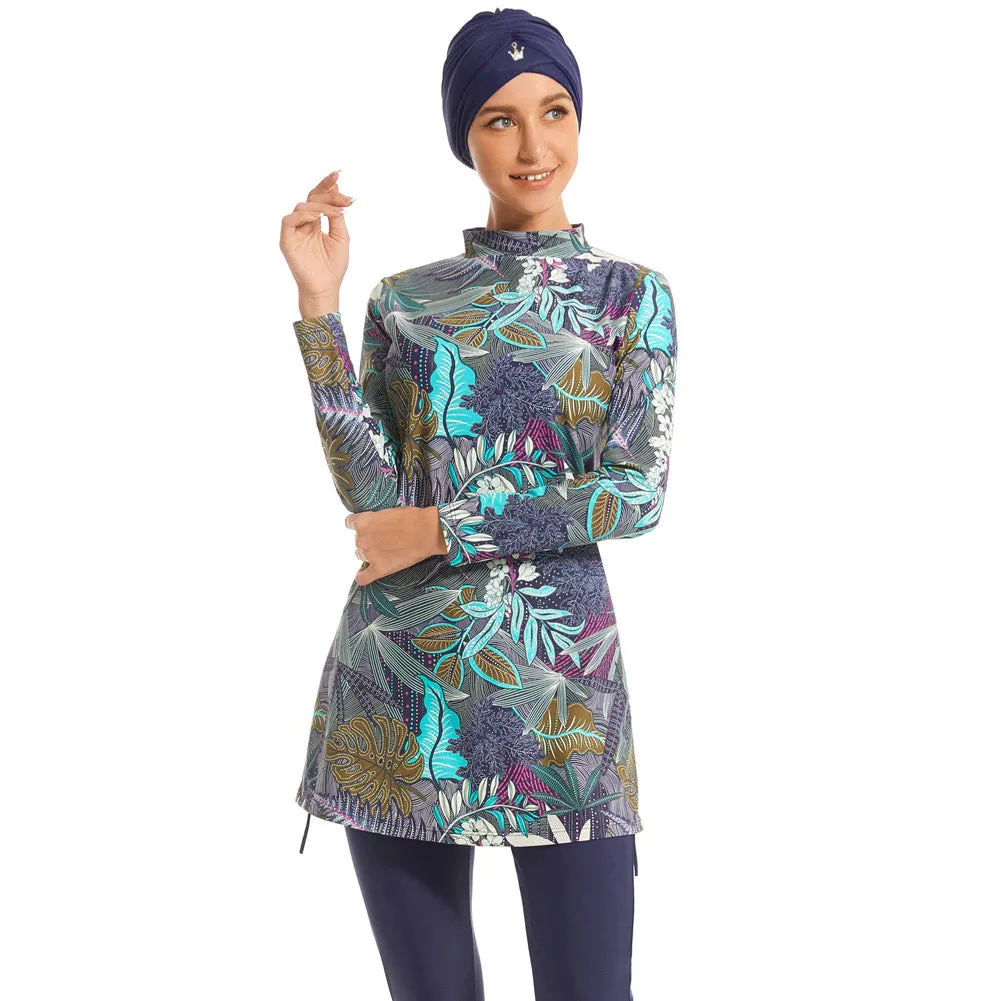 Navy Printed Burkini