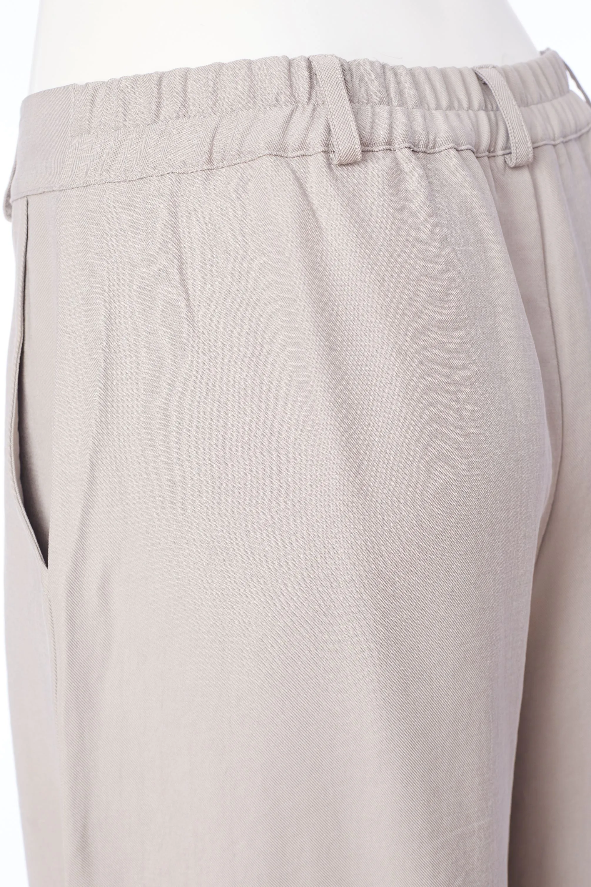 Naya Trouser With Tuck Hem- Mink