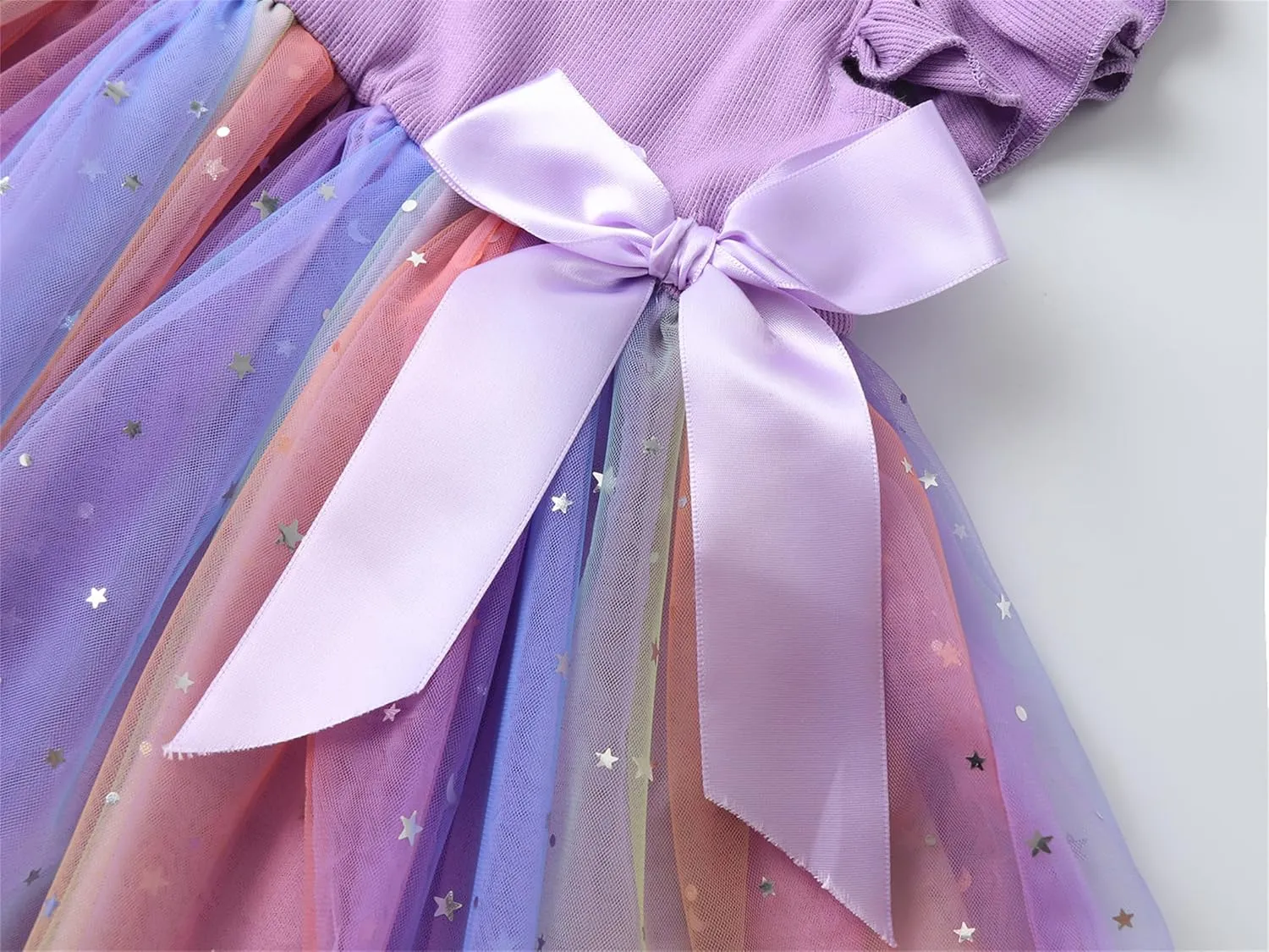 Niyage Girls Dress Tulle Tutu Toddler Ruffle Sleeveless Casual Princess Dresses