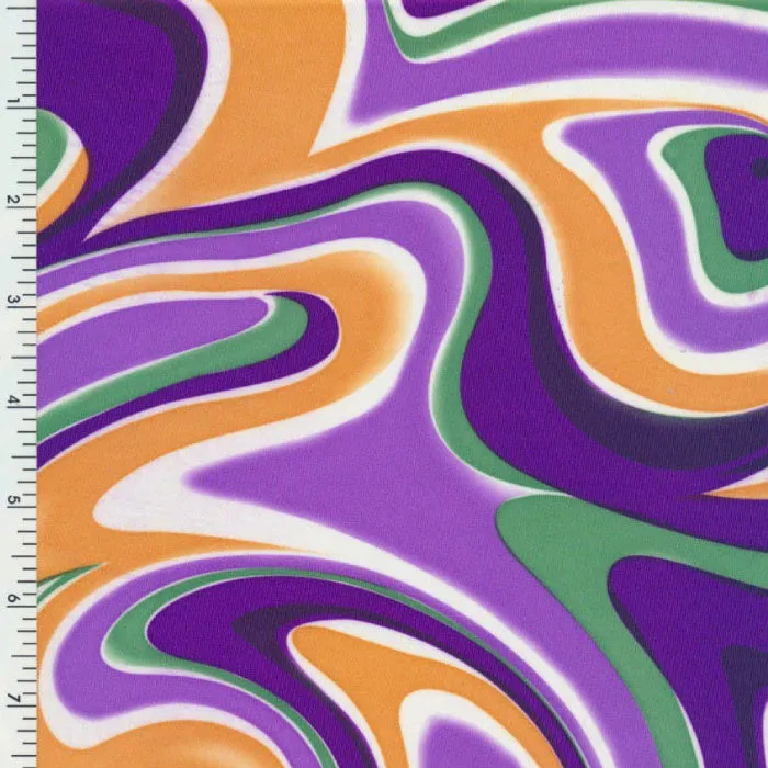 P-2277-8505 Printed Spandex Tricot Matte