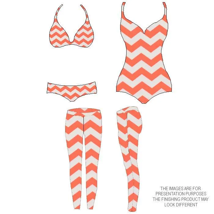 P-SCP479  | Chevron | Printed Spandex