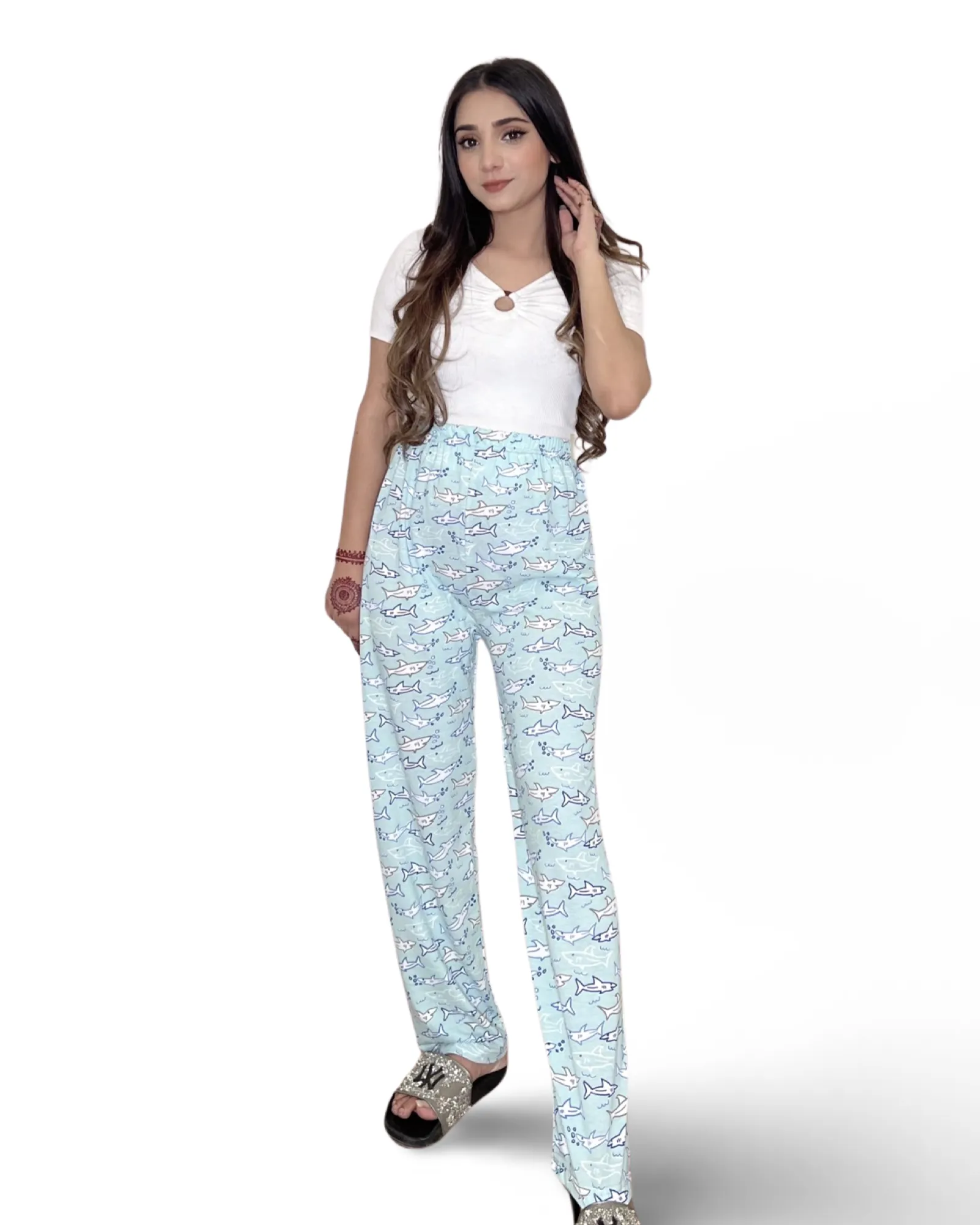 Pinky PJ's Aqua Life Trouser For Her