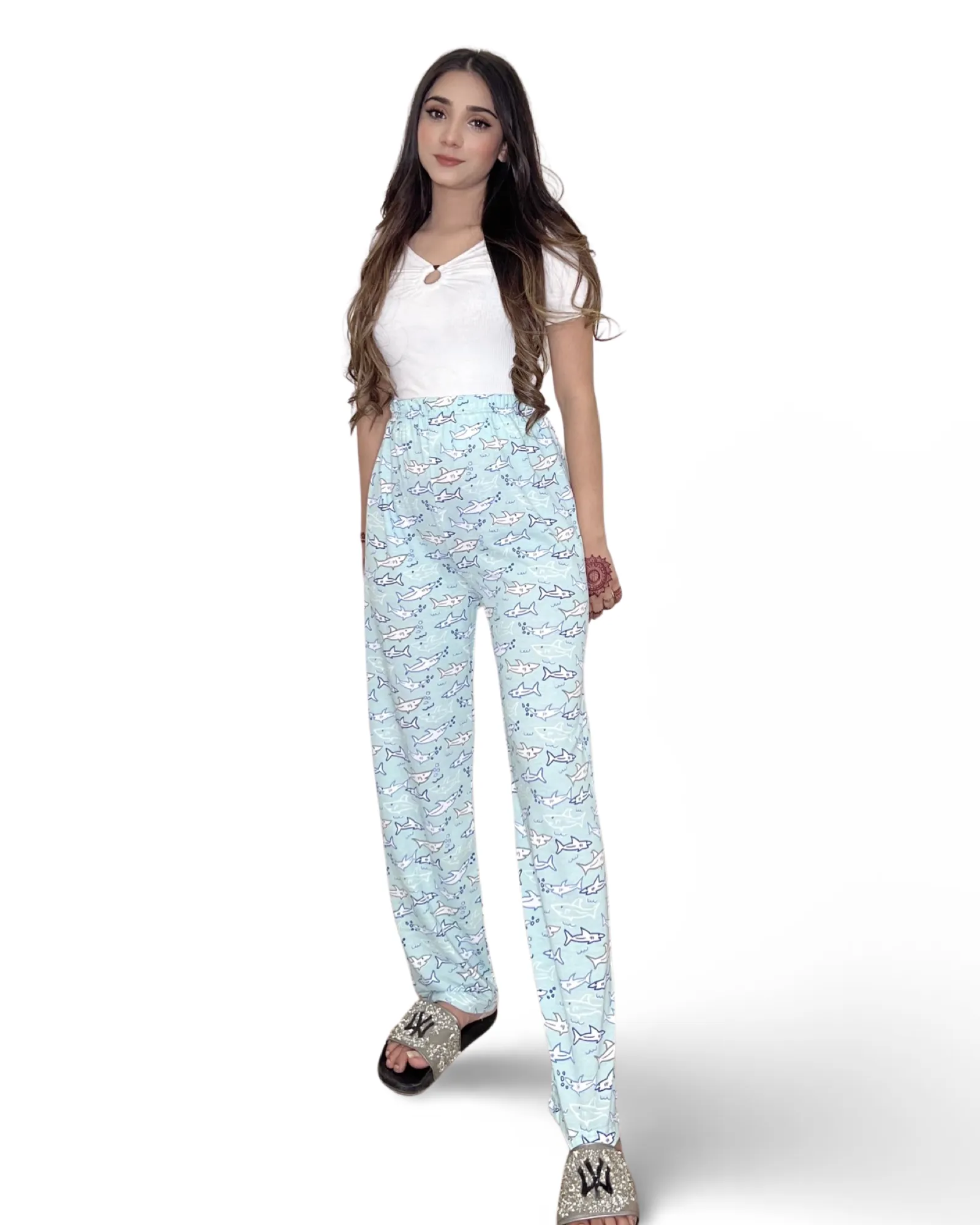 Pinky PJ's Aqua Life Trouser For Her