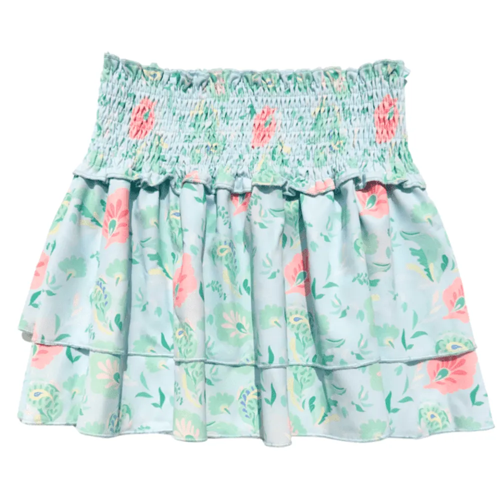 Pleat Scottie Skirt Pastel Paisley
