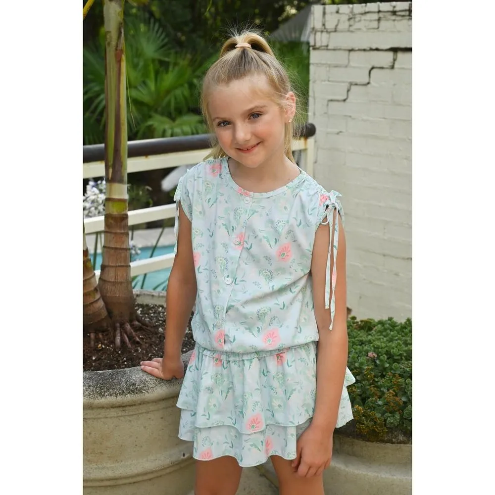 Pleat Scottie Skirt Pastel Paisley