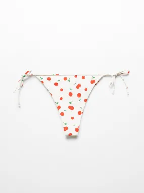 Printed Brazilian bikini bottoms