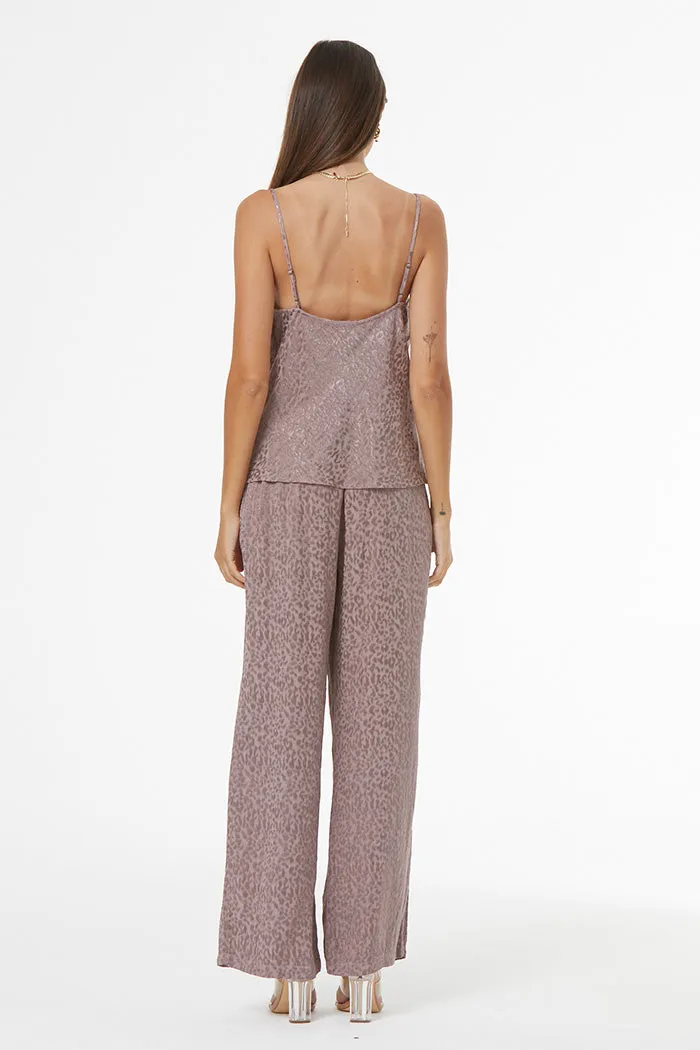 Reed Cheetah Jacquard Pant // Clay
