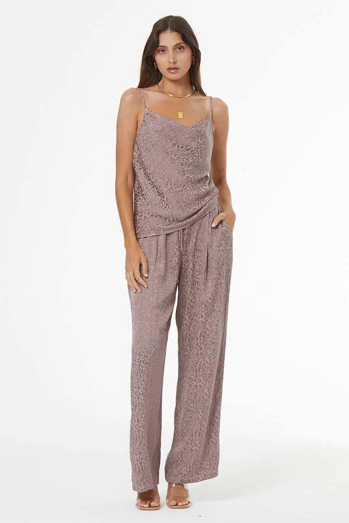 Reed Cheetah Jacquard Pant // Clay