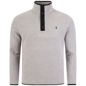 Relaxed Fit Funnel Neck Fleece Sweatshirt