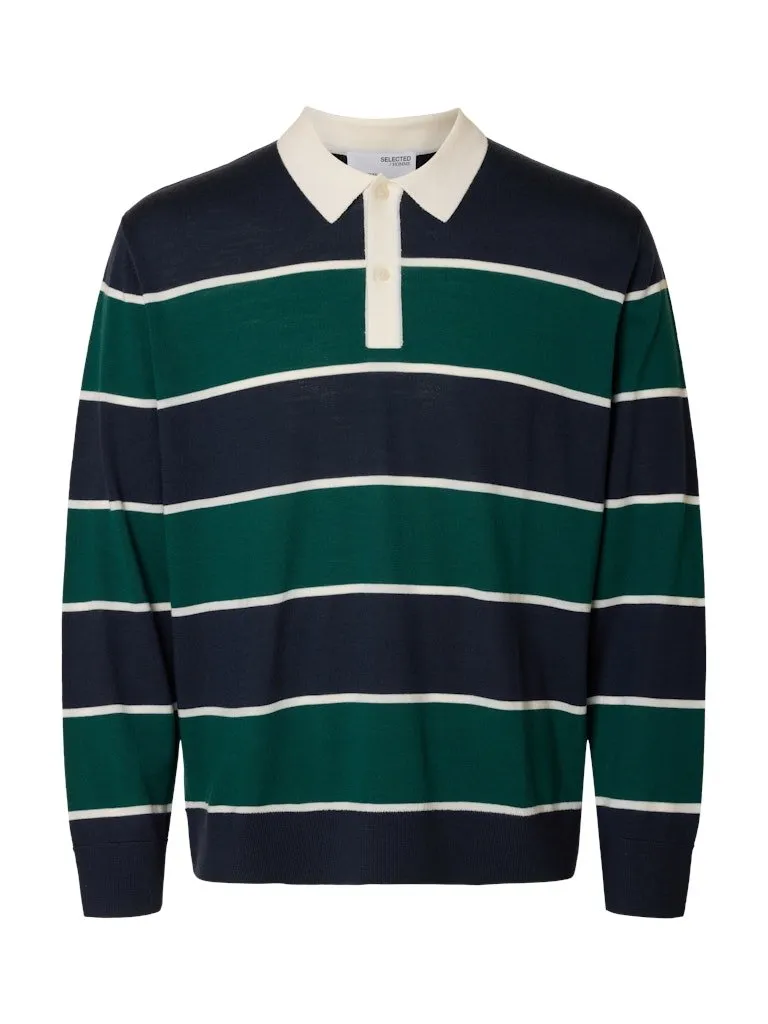 Selected Homme Tray - Langærmet polo i merinould