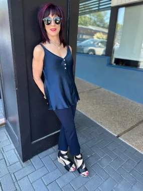 Silky Button Tank