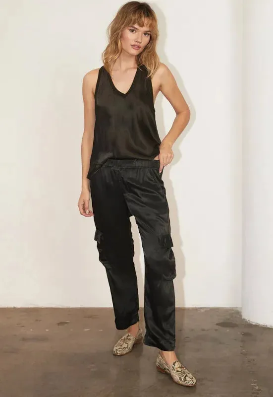 Silky Cargo Pants